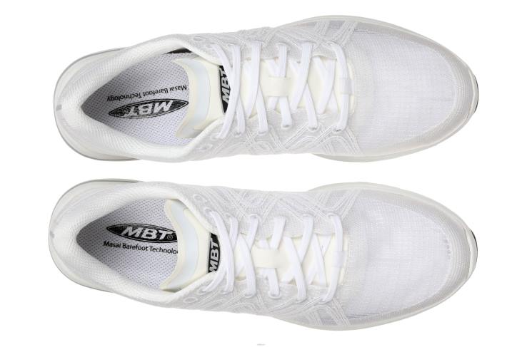 ae MBT رجال السرعة 1000-3 احذية الجري أبيض 84F613