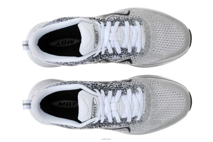 ae MBT رجال هوراكان 3000 احذية الجري أبيض رمادي 84F633