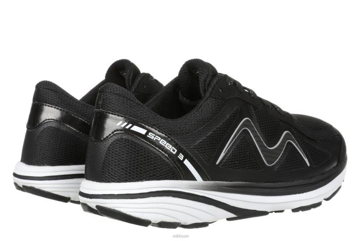 ae MBT رجال السرعة 3 احذية الجري أسود 84F626