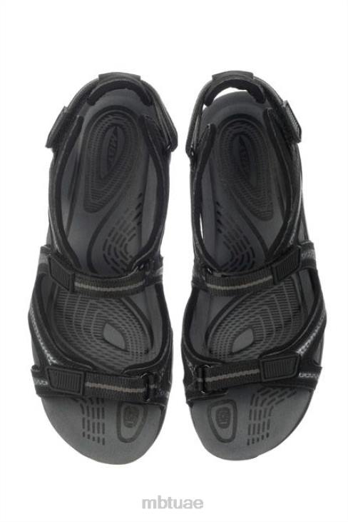 ae MBT نحيف ليلى 6 صنادل أسود / رمادي فحمي 84F6212