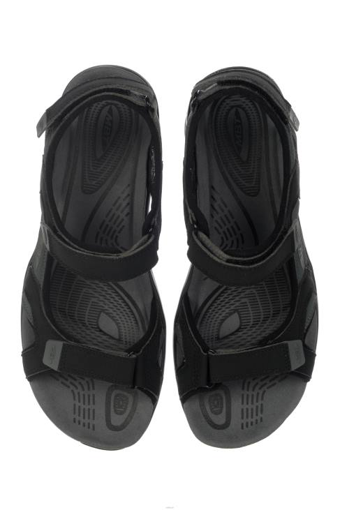 ae MBT رجال ساكا 6 اس سبورت صنادل أسود / رمادي فحمي 84F676