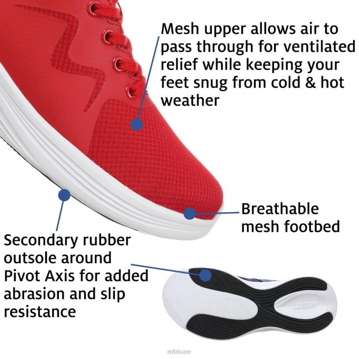 ae MBT نحيف ياسو الأحذية الكاجوال أحمر 84F6205