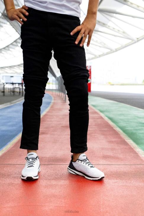 ae MBT رجال غادي أحذية المشي أبيض أسود 84F62