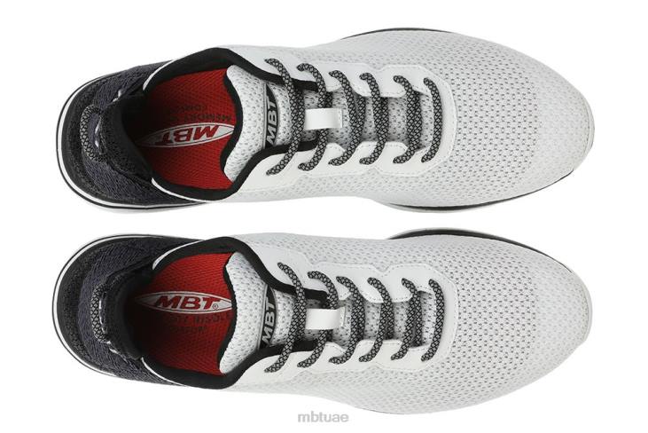 ae MBT رجال غادي أحذية المشي أبيض أسود 84F62