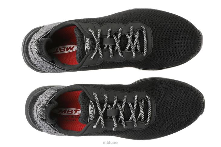 ae MBT رجال غادي احذية الجري أسود 84F632