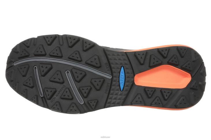 ae MBT رجال سيمبا اتر احذية الجري فحم / برتقال 84F666