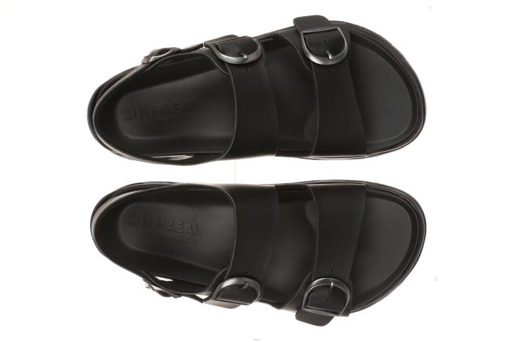 ae MBT رجال جيني صنادل أسود 84F683