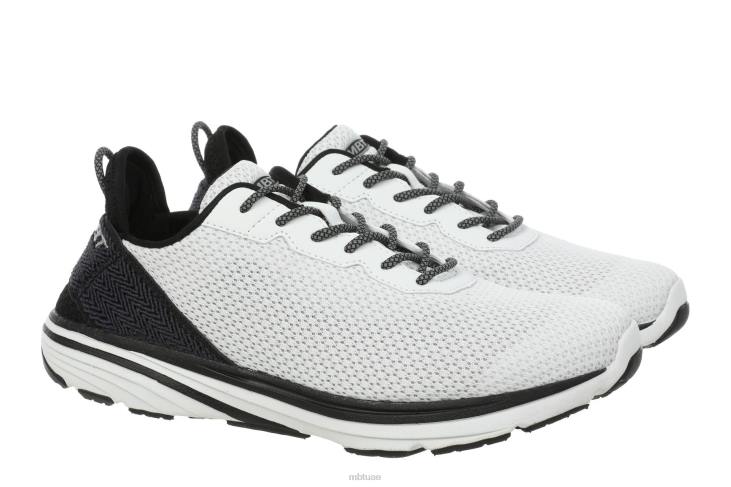 ae MBT نحيف غادي احذية الجري أبيض أسود 84F698