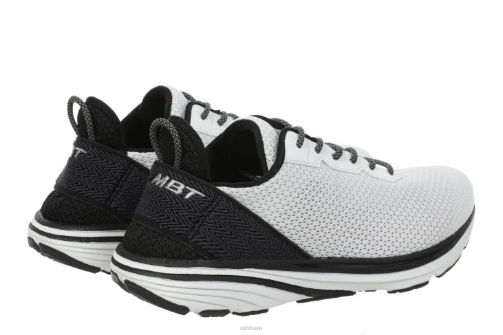 ae MBT نحيف غادي احذية الجري أبيض أسود 84F698