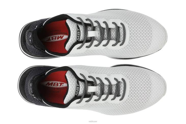 ae MBT نحيف غادي احذية الجري أبيض أسود 84F698