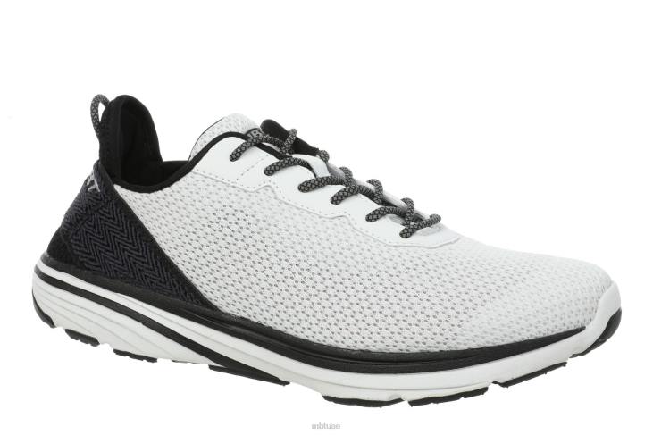 ae MBT نحيف غادي احذية الجري أبيض أسود 84F698