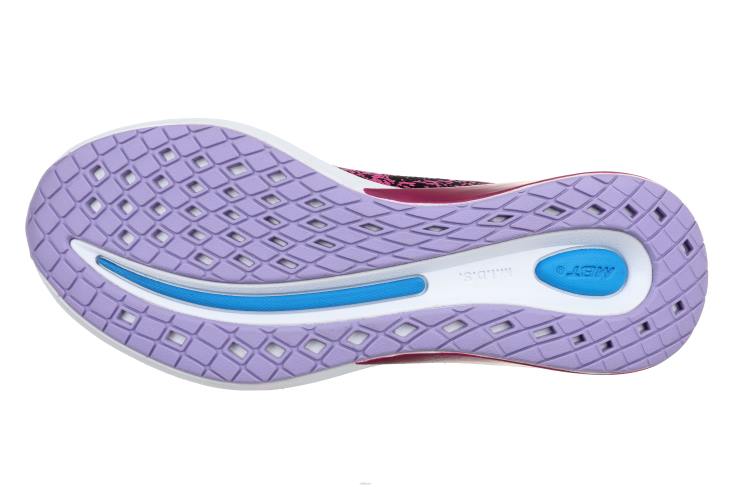 ae MBT نحيف Huracan-3000 الدانتيل يصل احذية الجري أسود / زهرة الأوركيد 84F6150