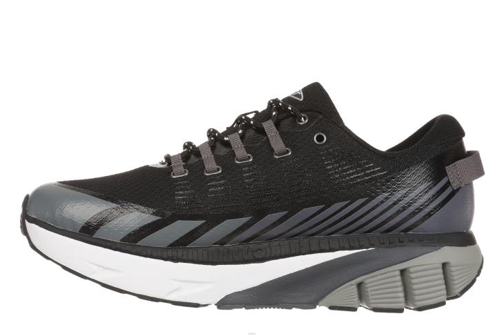 ae MBT رجال مدرب MT-1500 احذية الجري أسود / رمادي 84F66